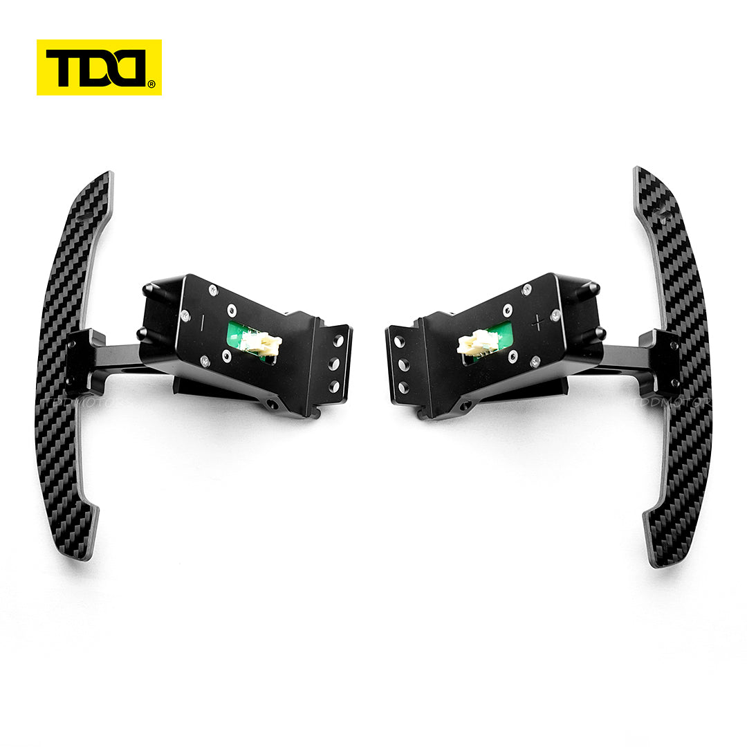 TDD Magnetic Carbon Fiber Paddle Shifters For Porsche Cayenne Cayman Panamera 911 918 718