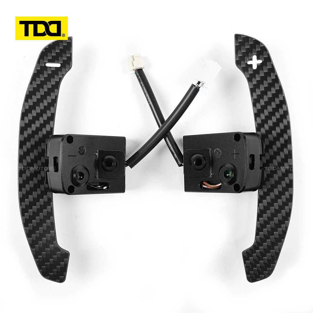 TDD Carbon Fiber Magnetic Paddle Shifters For Nissan Micra VERSA 20 21