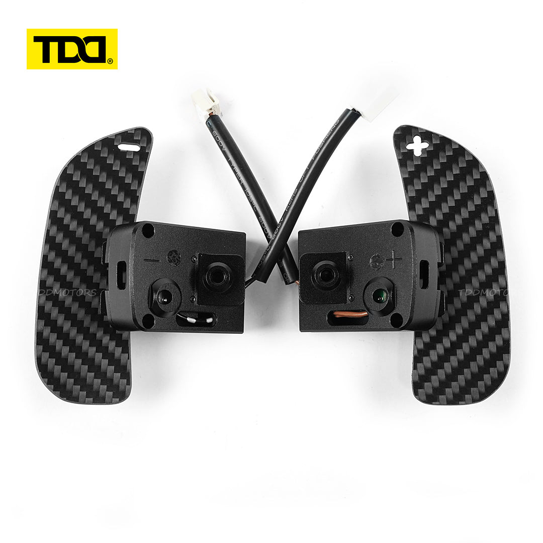 TDD Carbon Fiber Magnetic Paddle Shifters For Nissan Micra VERSA 20 21