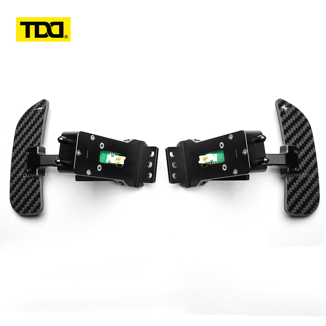 TDD Magnetic Carbon Fiber Paddle Shifters For Porsche Cayenne Cayman Panamera 911 918 718