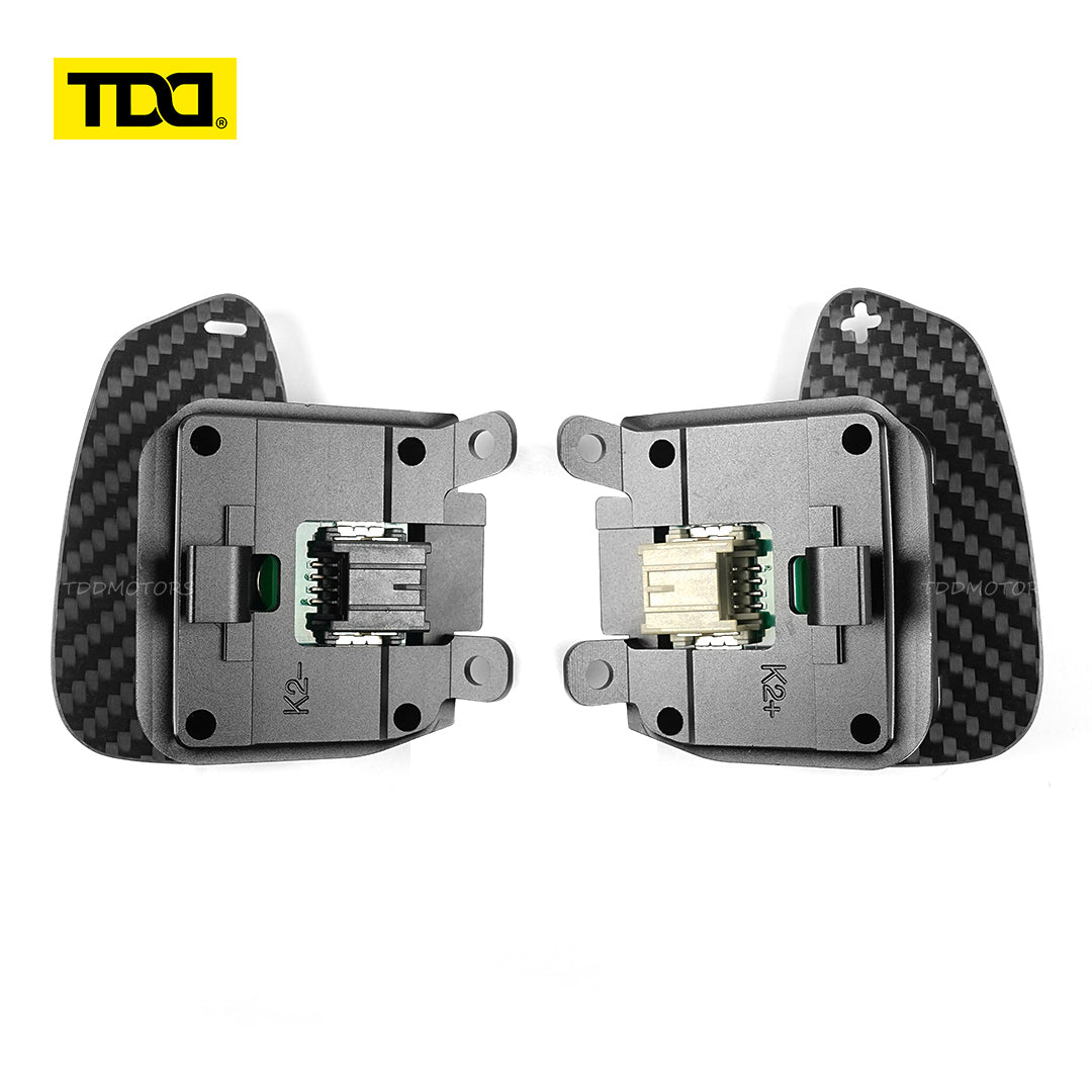 (PRE-SELL) TDD Magnetic Carbon Fiber Paddle Shifters For Chevrolet C8 Corvette