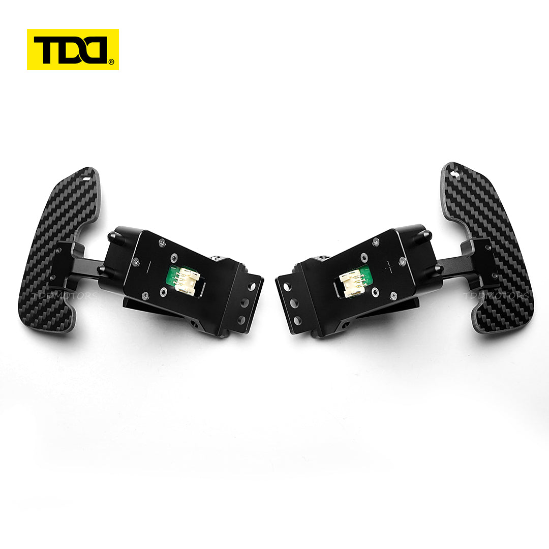 TDD Magnetic Carbon Fiber Paddle Shifters For Porsche Cayenne Cayman Panamera 911 918 718