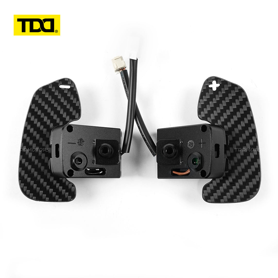 TDD Carbon Fiber Magnetic Paddle Shifters For Nissan Micra VERSA 20 21