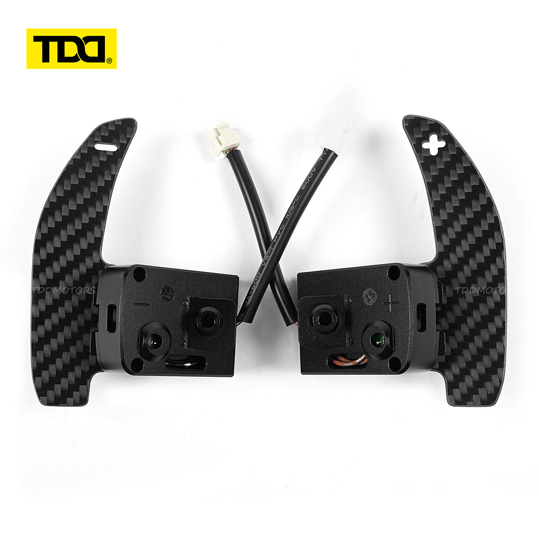 TDD Carbon Fiber Magnetic Paddle Shifters For Nissan Micra VERSA 20 21