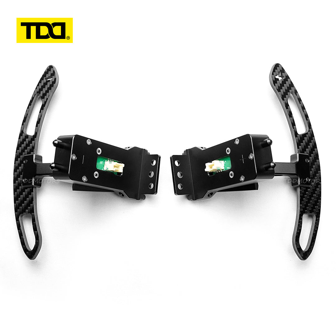 TDD Magnetic Carbon Fiber Paddle Shifters For Porsche Cayenne Cayman Panamera 911 918 718