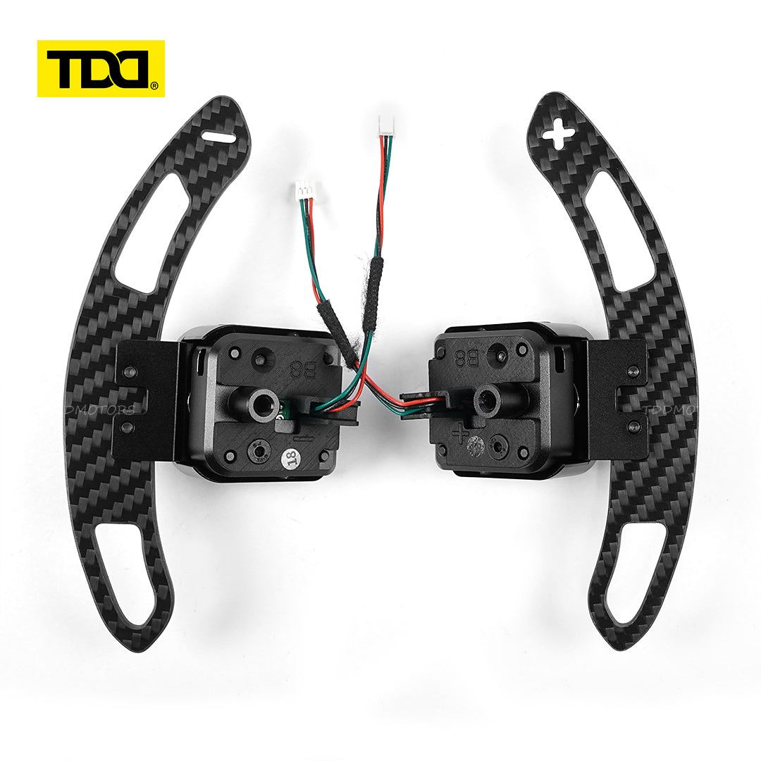 TDD Carbon Fiber Magnetic Paddle Shifters For Nissan Micra VERSA 20 21