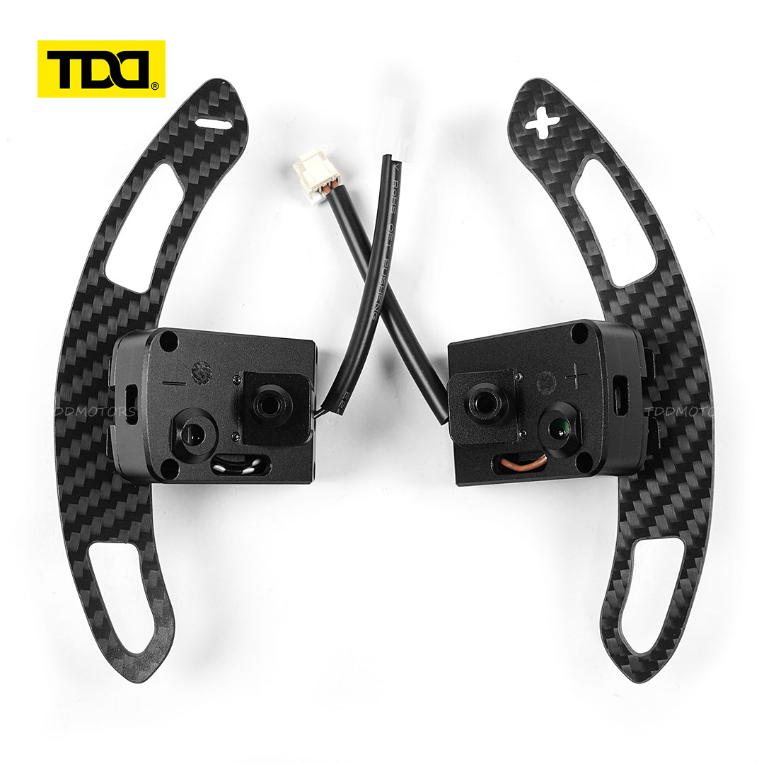 TDD Carbon Fiber Magnetic Paddle Shifters For Nissan Micra VERSA 20 21