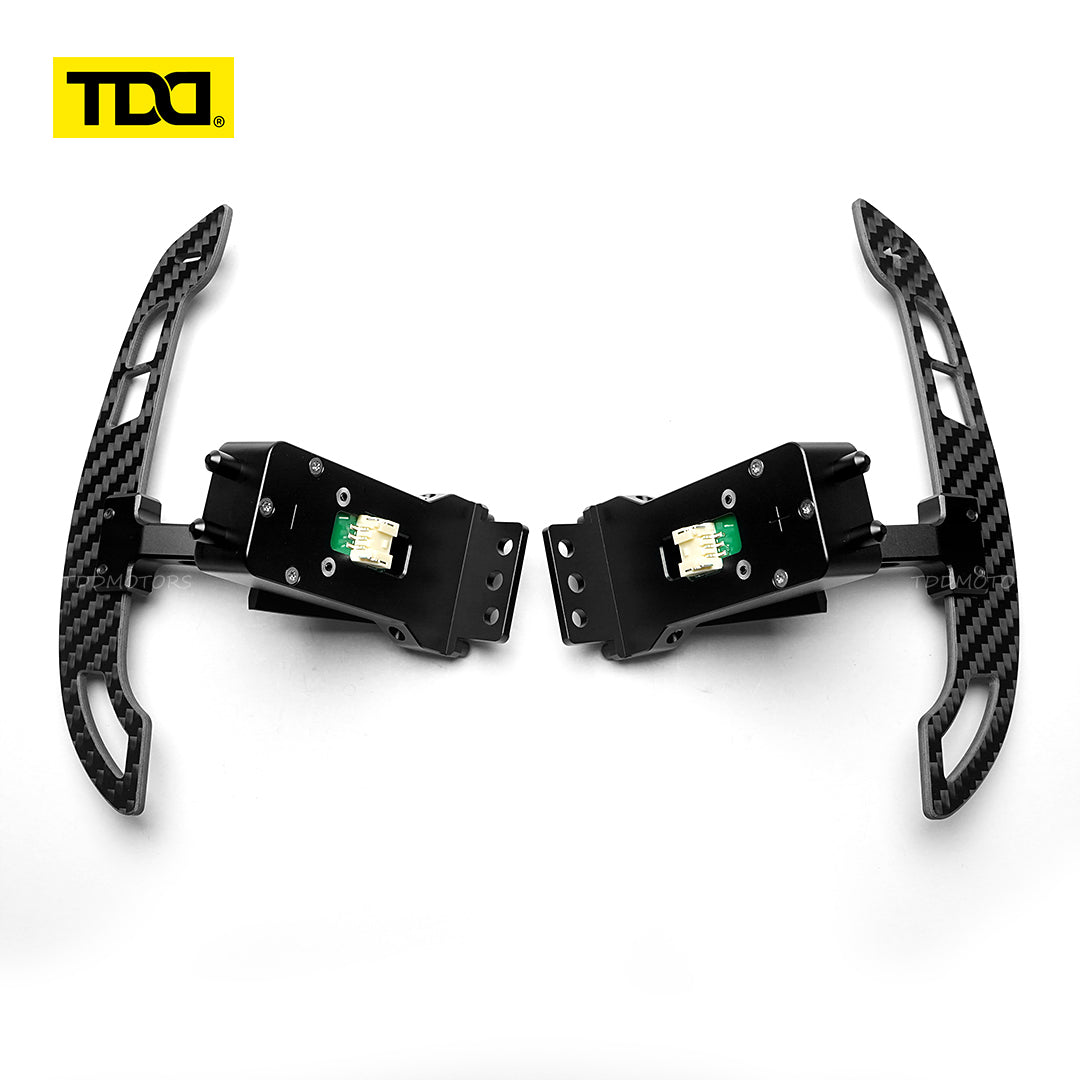 TDD Magnetic Carbon Fiber Paddle Shifters For Porsche Cayenne Cayman Panamera 911 918 718