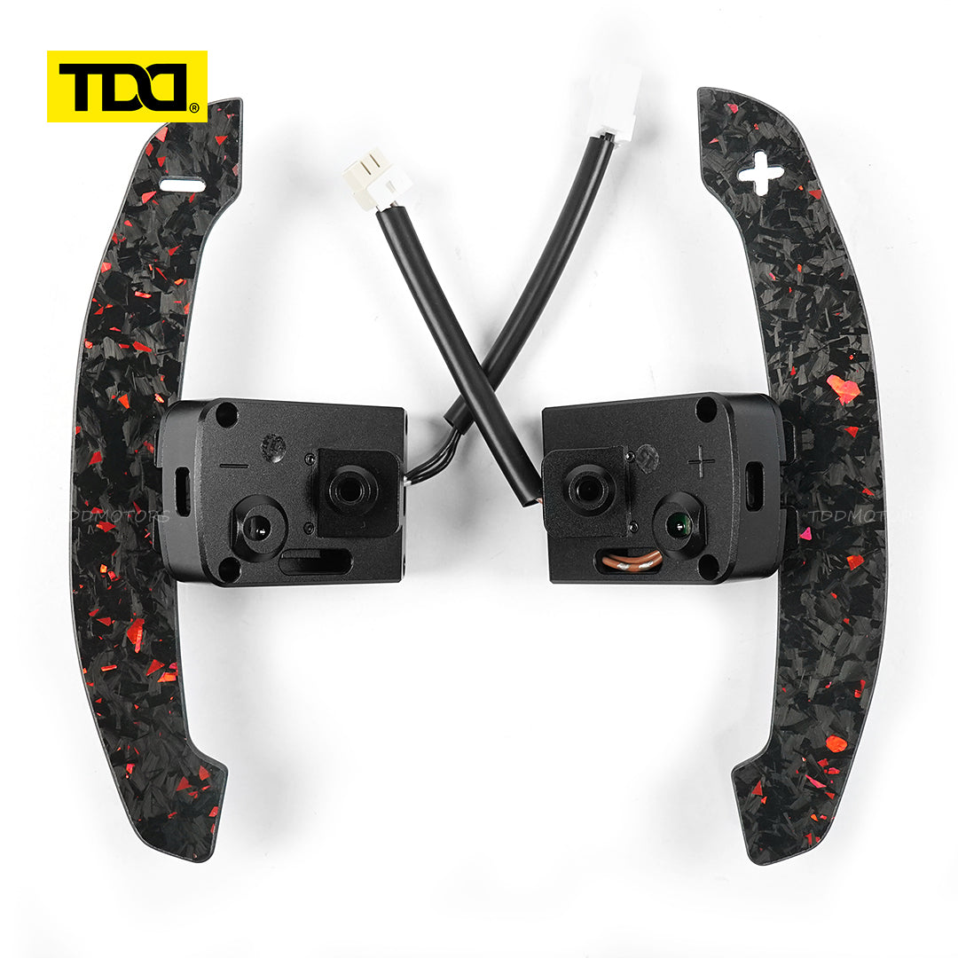 TDD Carbon Fiber Magnetic Paddle Shifters For Nissan Micra VERSA 20 21