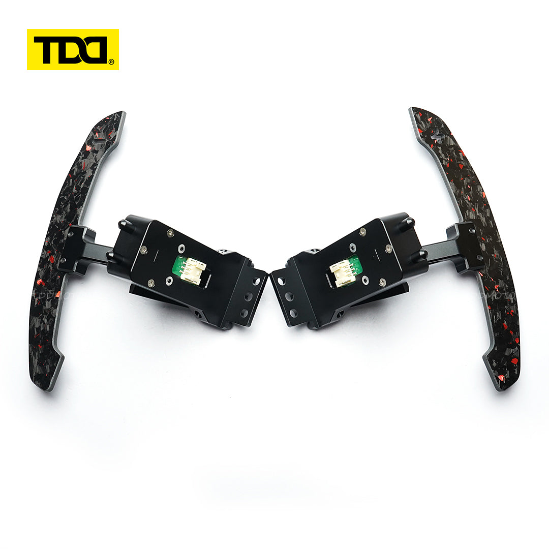 TDD Magnetic Carbon Fiber Paddle Shifters For Porsche Cayenne Cayman Panamera 911 918 718