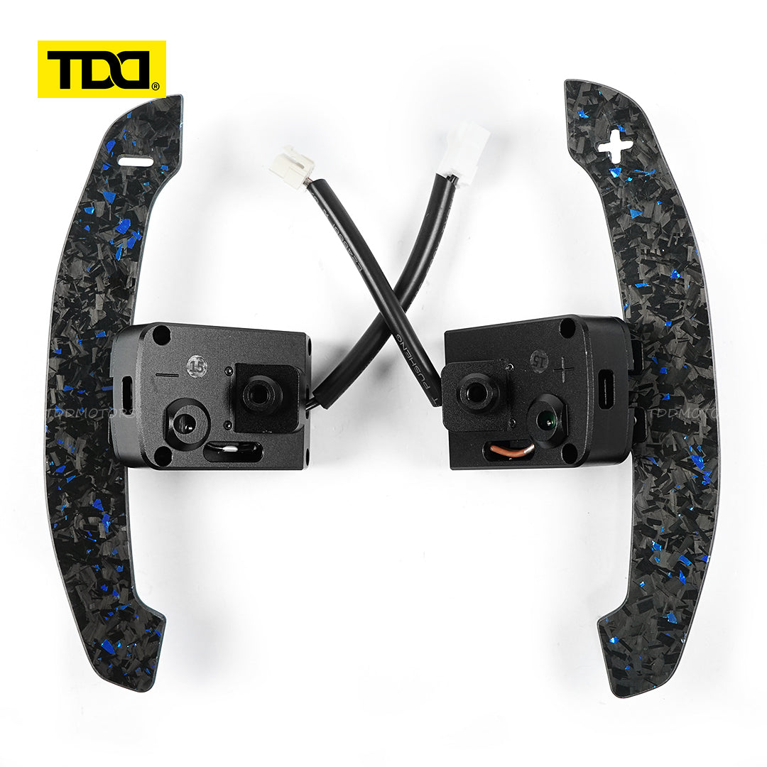 TDD Carbon Fiber Magnetic Paddle Shifters For Nissan Micra VERSA 20 21
