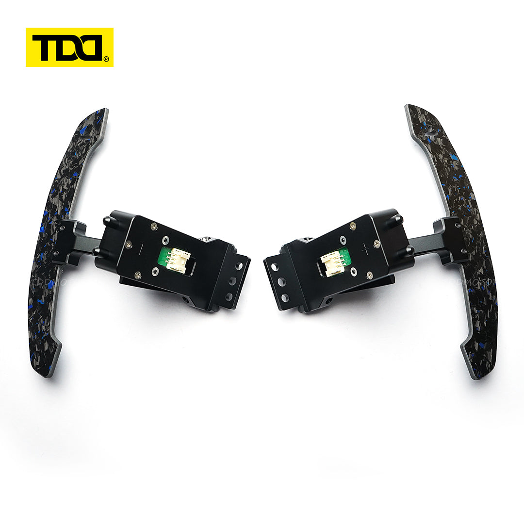 TDD Magnetic Carbon Fiber Paddle Shifters For Porsche Cayenne Cayman Panamera 911 918 718