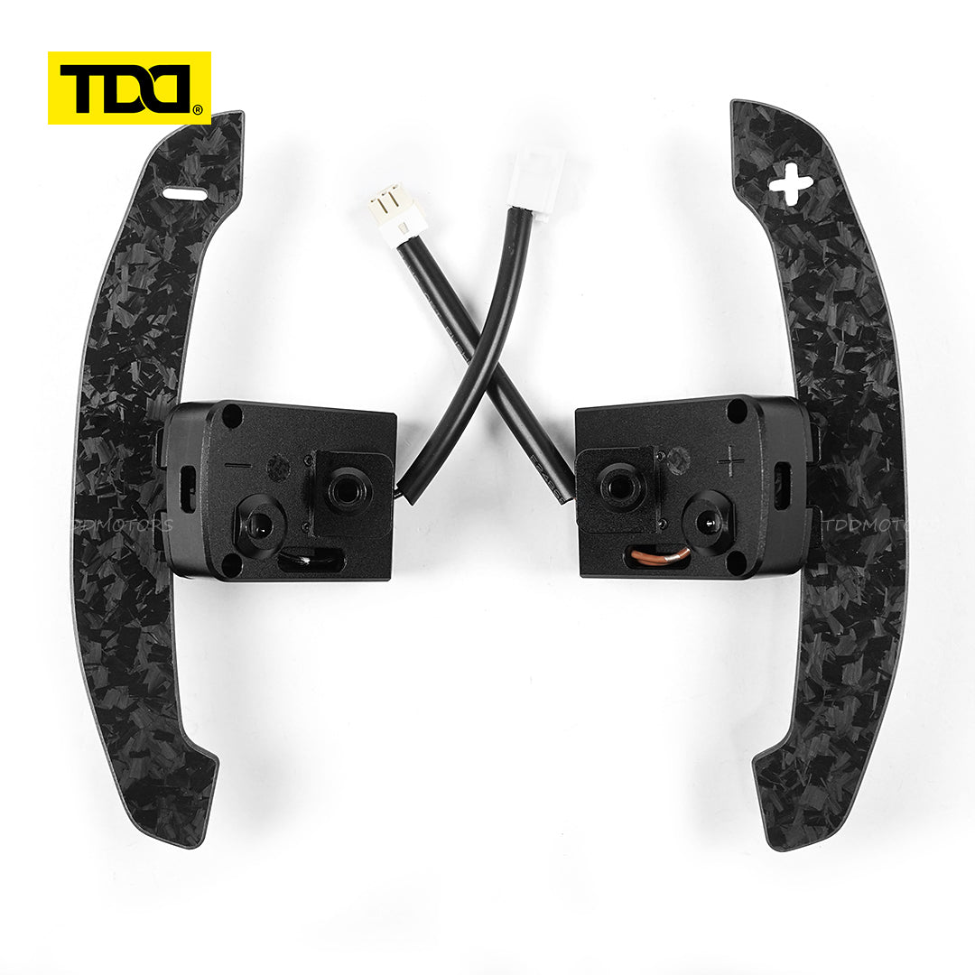 TDD Carbon Fiber Magnetic Paddle Shifters For Nissan Micra VERSA 20 21