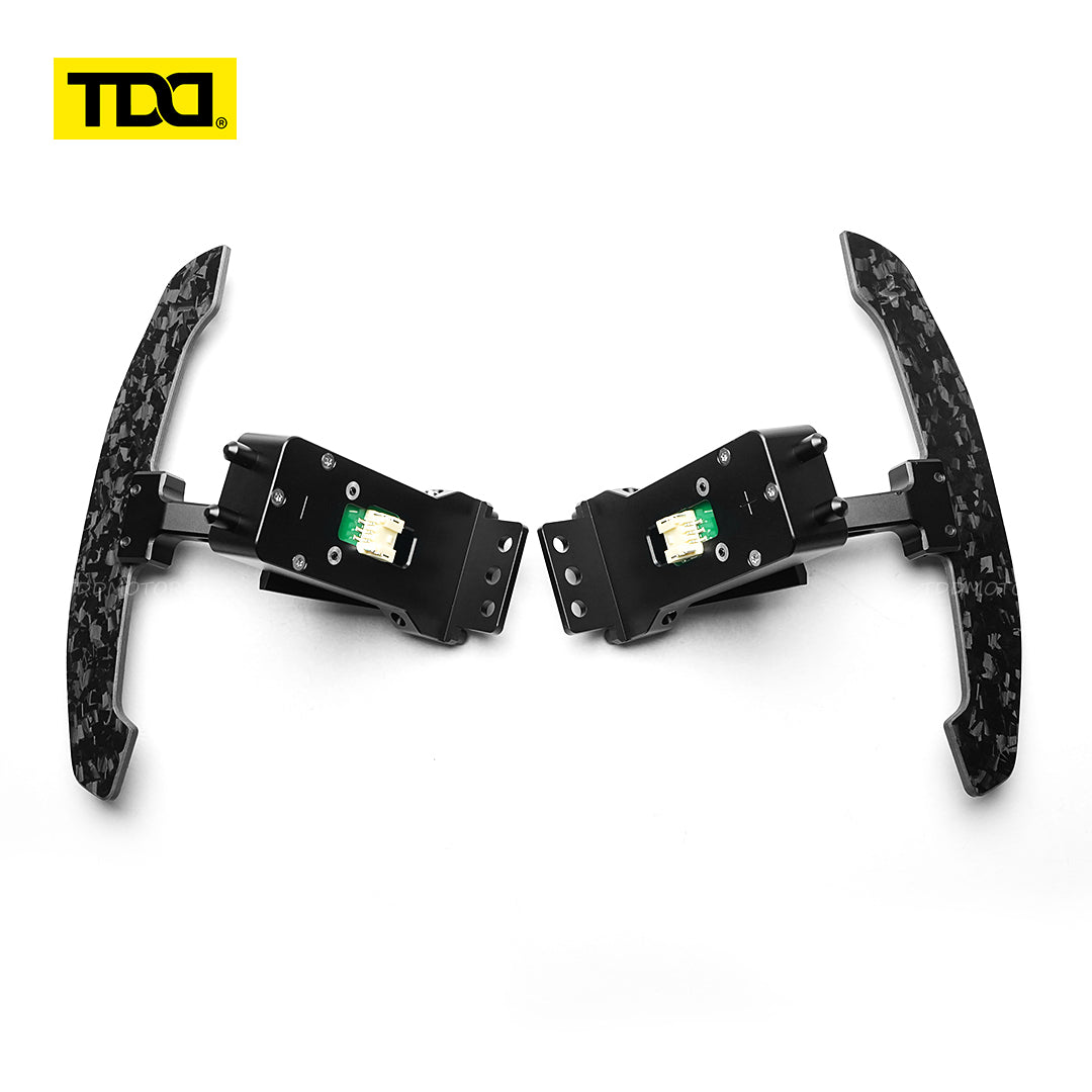 TDD Magnetic Carbon Fiber Paddle Shifters For Porsche Cayenne Cayman Panamera 911 918 718