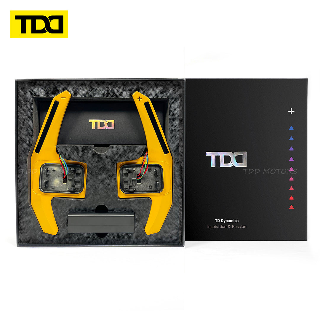 TDD Motors LED Paddle Shifter Extension for BMW 1 Series M Sports:F20; 2 Series M Sports:F22,F23,F45 ; 3 Series M Sports F30,F31; 4 Series M Sports F32,F33, F36M Series F87 M2, F80 M3, F82 F83 / F15 F34 F20 F21 F25 ;