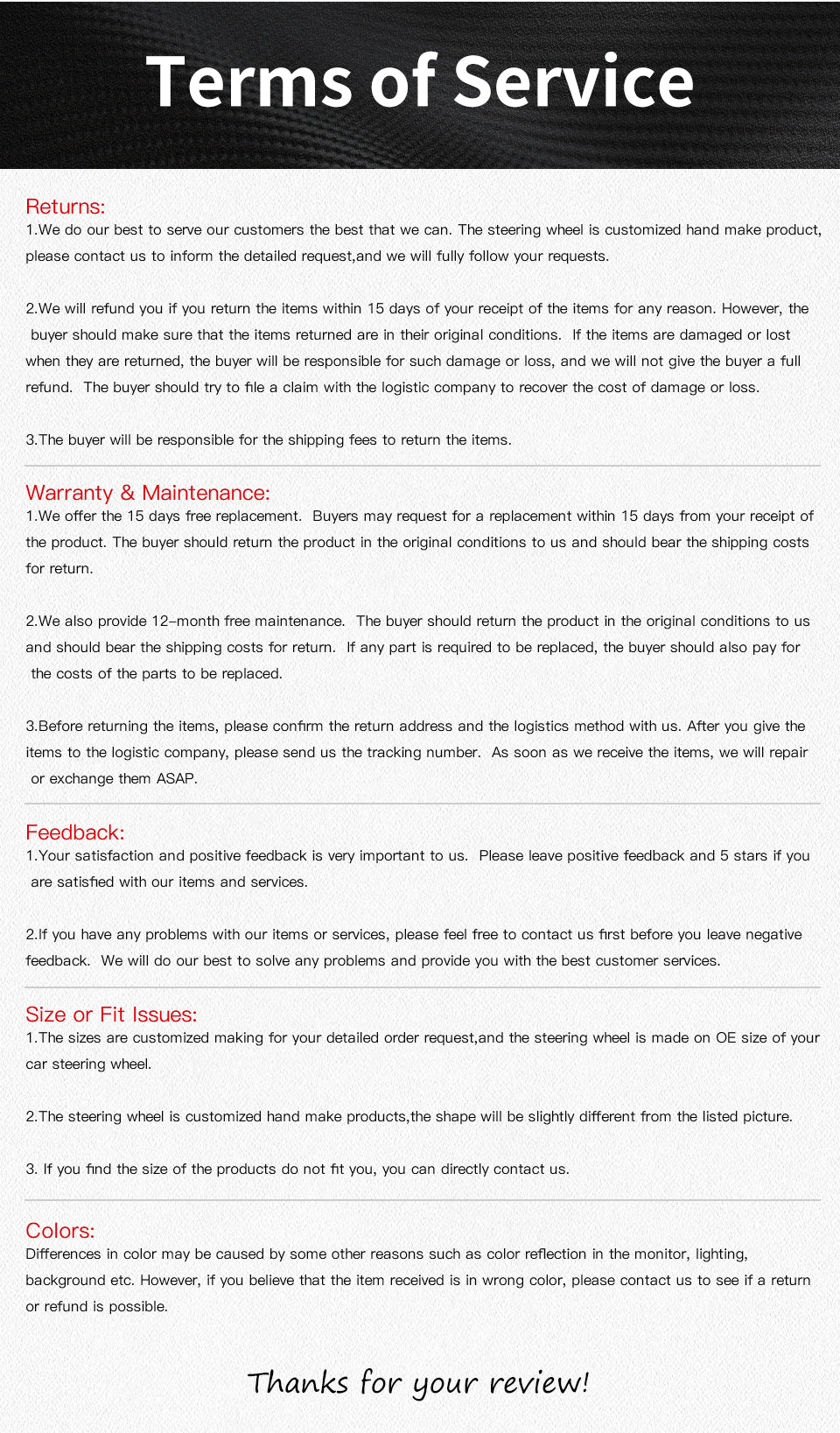 TDD Motors 100% Real Carbon Fiber Steering Wheel for Mclaren 520S MP4-12C / 650 570S 650S 675LT 720S GT