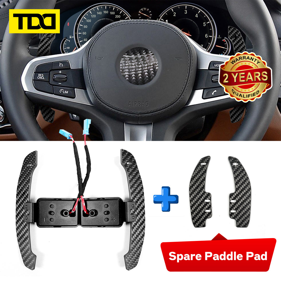 gear paddles Carbon Fiber Magnetic Paddle Shifters For BMW G20 G30 G32 G38 G12 G01 G80 F90 F92 30 X3: G01 X4: G02 X5: G05 X6: G06 X7 G07 Type 2 Short