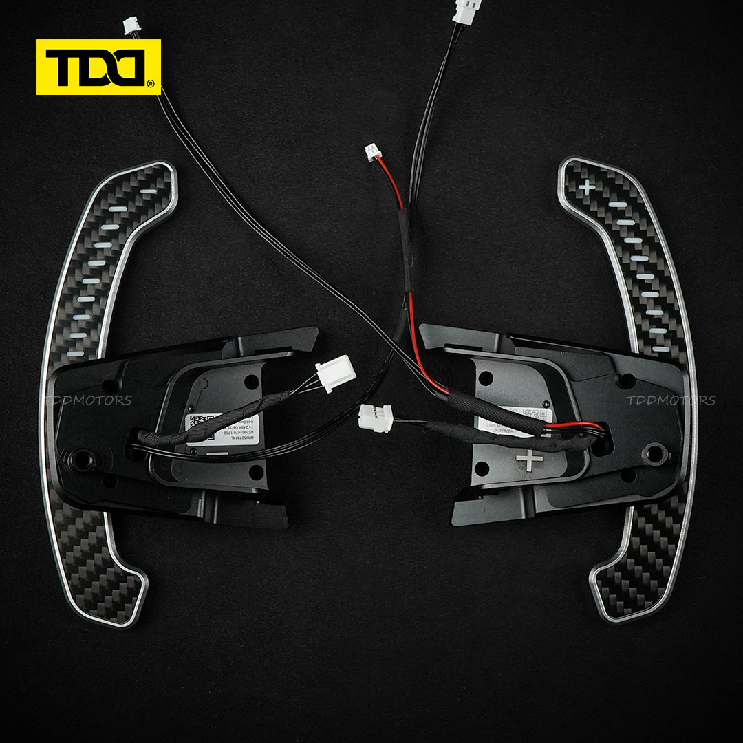 TDD Carbon Fiber Magnetic LED Paddle Shifters For Volkswagen GTI Golf 7 Golf R MK7/7.5 VW GTI Scirocco