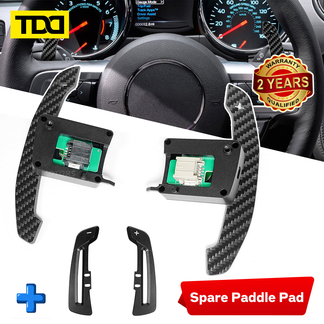 TDD Magnetic Carbon Fiber Paddle Shifters For Mustang 2015-2023