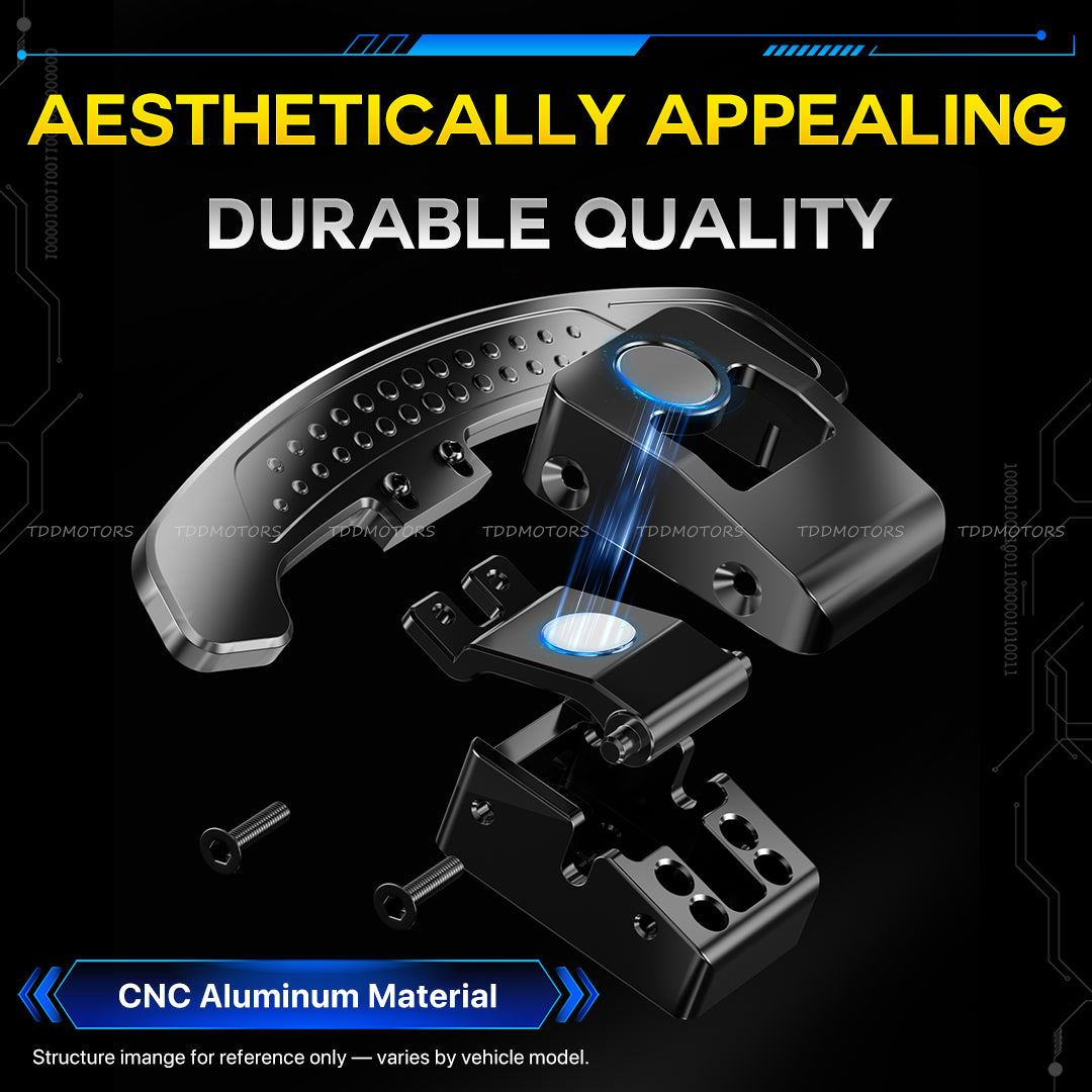 TDD Carbon Fiber LED Magnetic Paddle Shifters for Audi C8 A6 A7 S6 S7