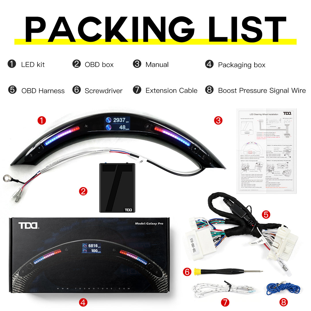 El kit de volante LED de quinta generación