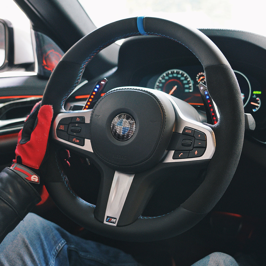 TDD Motors LED Paddle Shifter Extension for BMW 5series:G30 G31 G38; 6 series:G32; 7 series:G11 G12; 8 series:G14 G15 G16; X3:G01; X4:G02; X5:G05; X6:G06; X7:G07 x3m x5m x6m