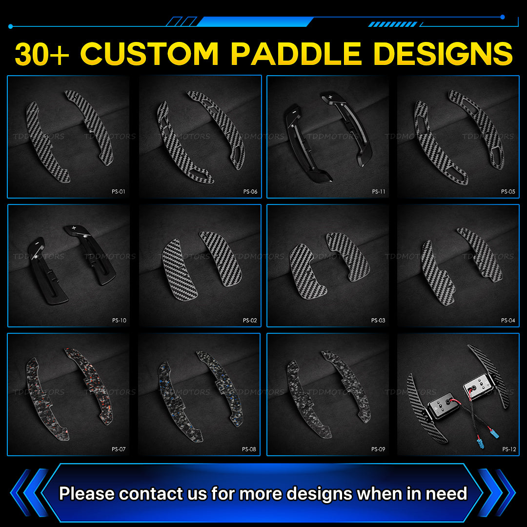 TDD Magnetic Carbon Fiber Paddle Shifters For Lexus RX NX UX LX ES LS RZ LM
