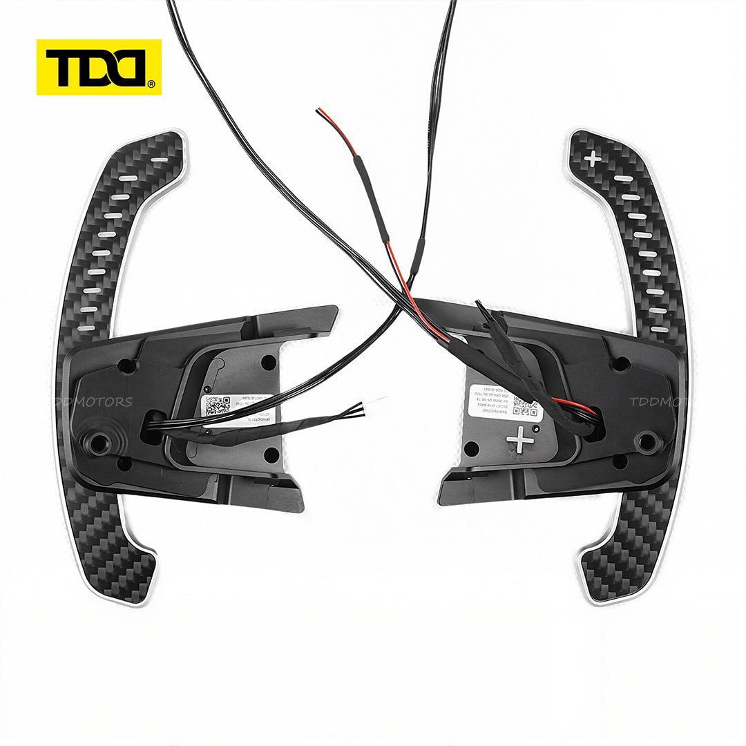 TDD Carbon Fiber Magnetic LED Paddle Shifters For Volkswagen GTI Golf 7 Golf R MK7/7.5 VW GTI Scirocco