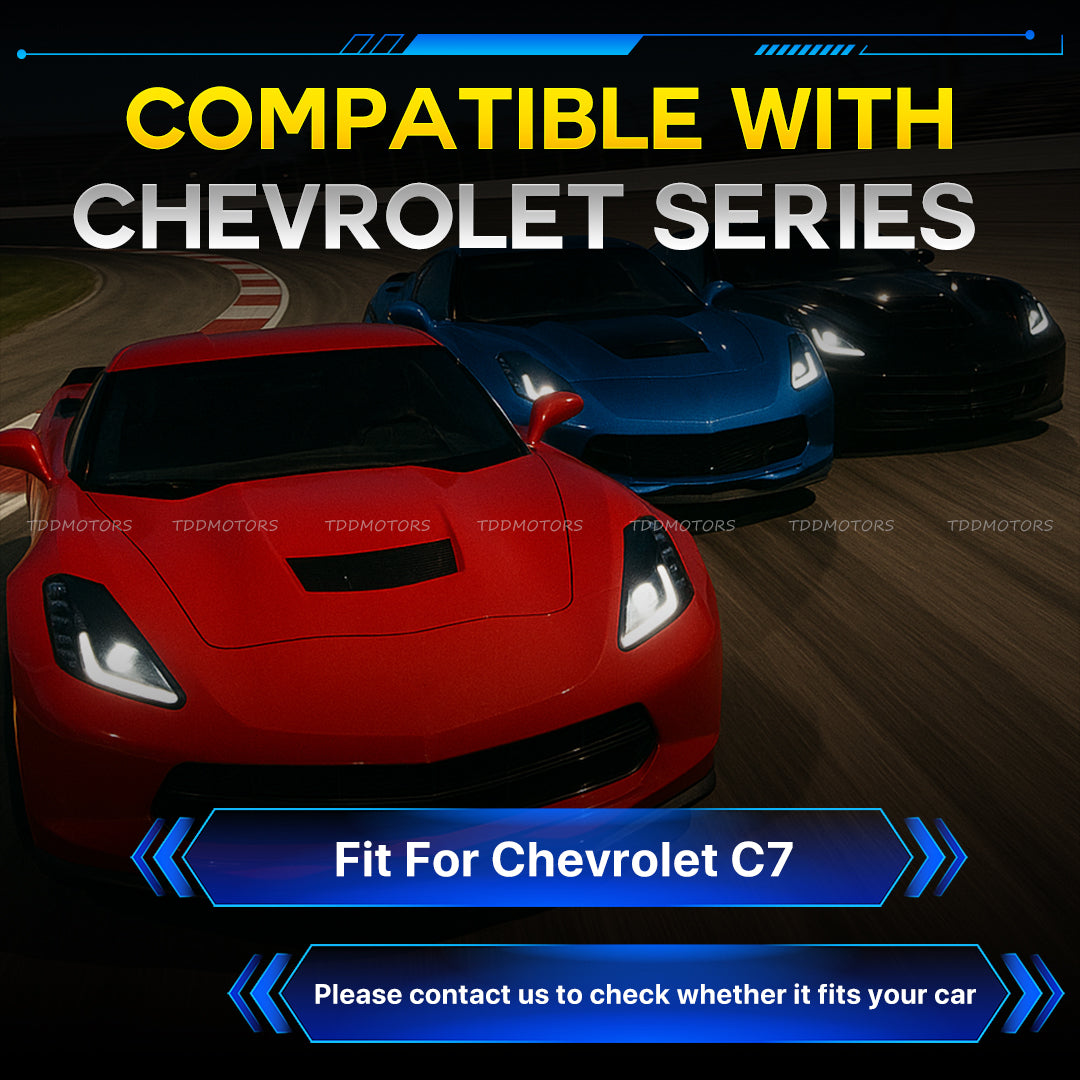 TDD Carbon Fiber LED Magnetic Paddle Shifters for Chevrolet Camaro SS Corvette C7
