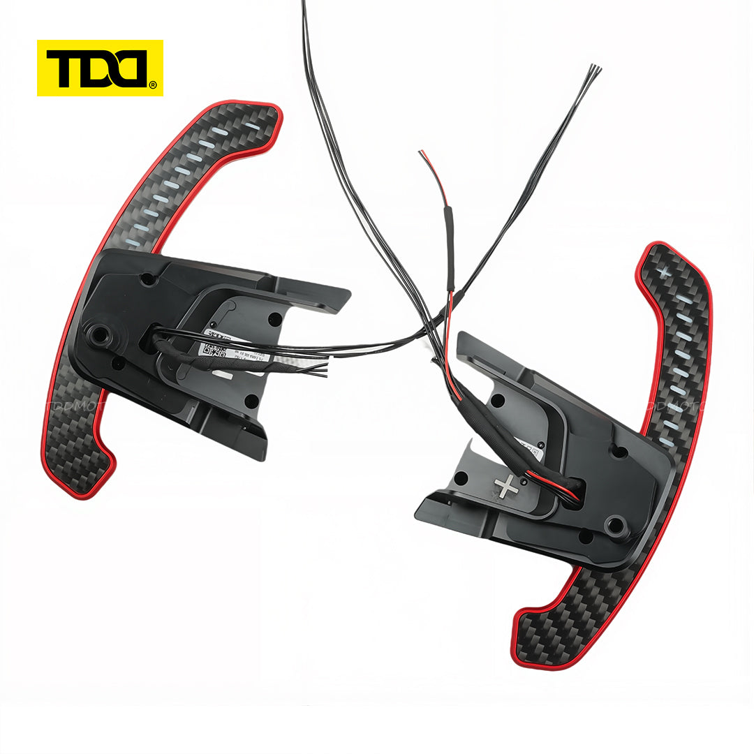 TDD Carbon Fiber Magnetic LED Paddle Shifters For Volkswagen GTI Golf 7 Golf R MK7/7.5 VW GTI Scirocco