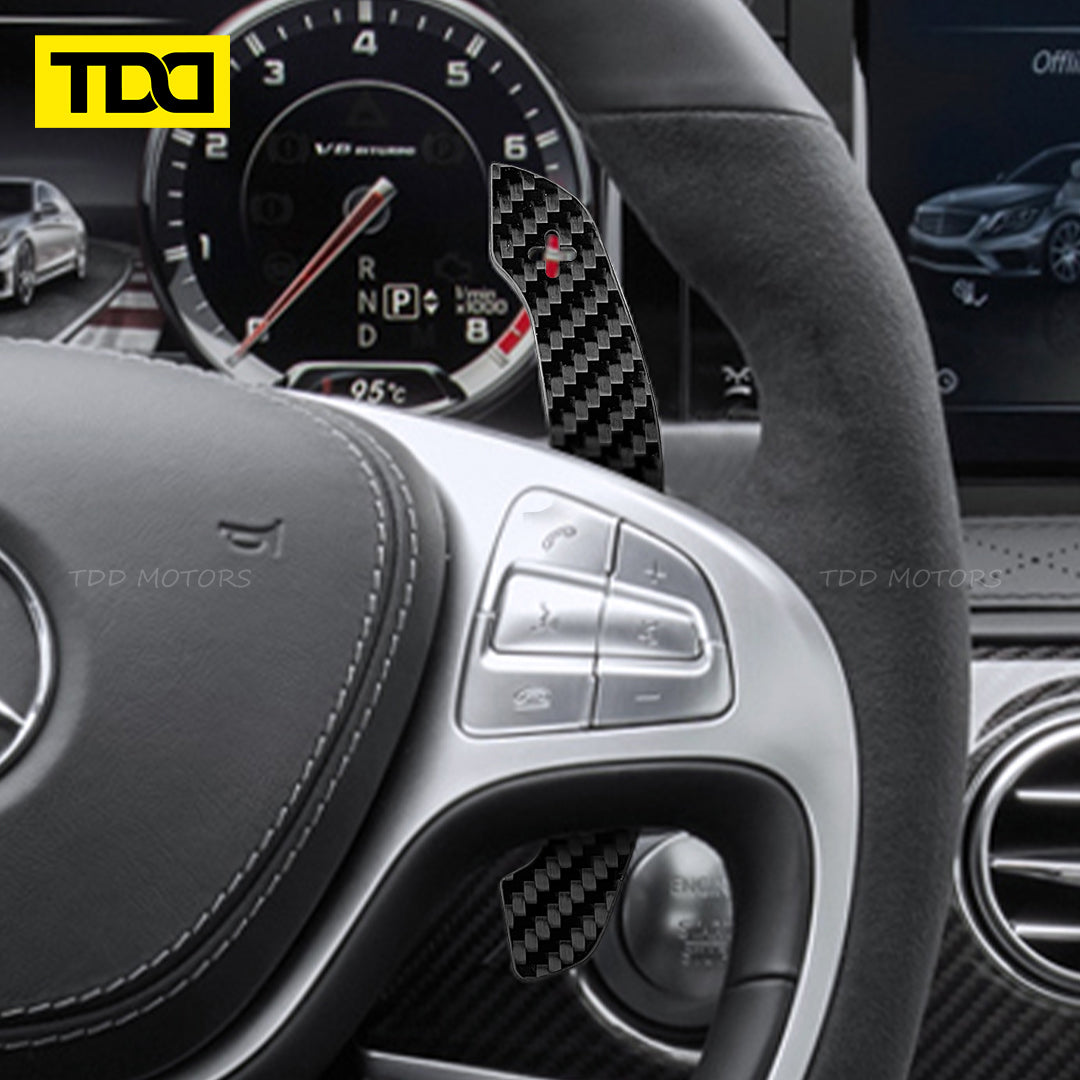 Carbon Fiber Magnetic Paddle Shifters For Mercedes Benz W221, Class: S