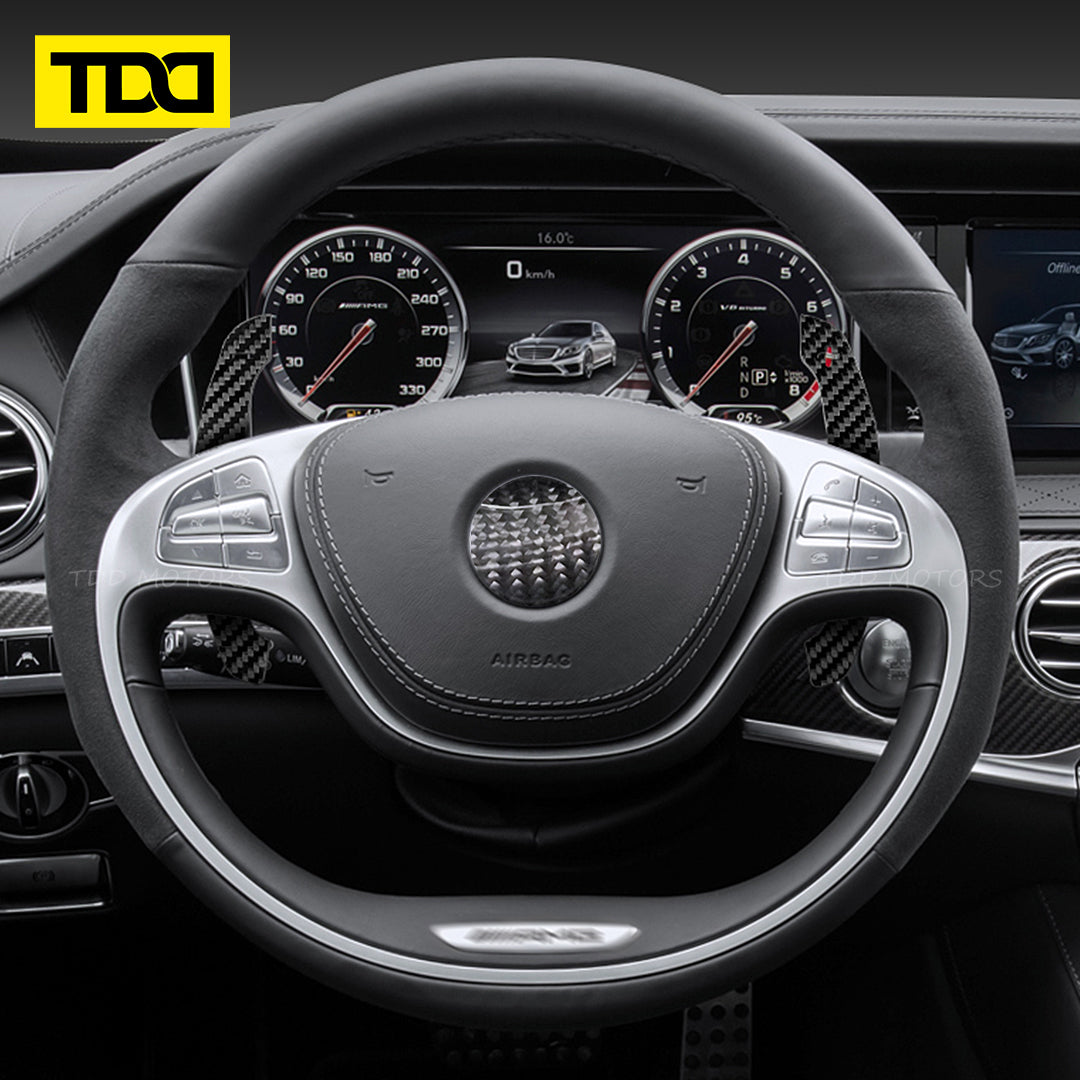 Carbon Fiber Magnetic Paddle Shifters For Mercedes Benz W221, Class: S