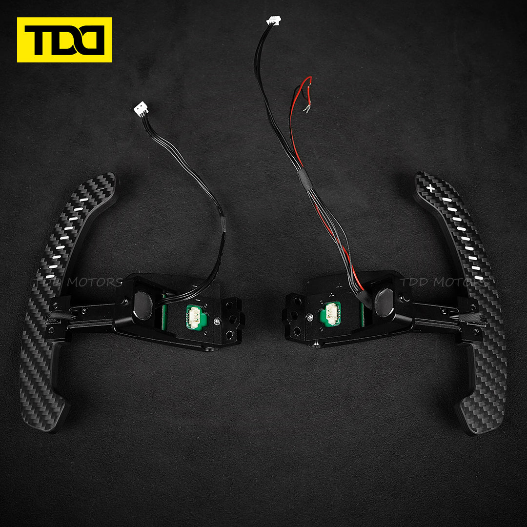 TDD Carbon Fiber LED Magnetic Paddle Shifters for Paddle Shifters For Porsche 992 GT3