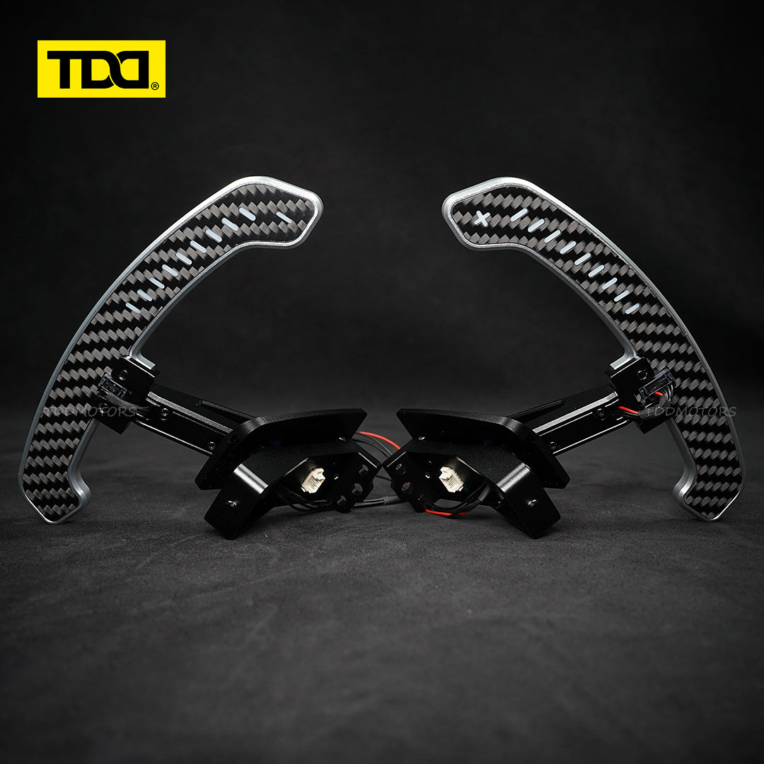 TDD Carbon Fiber LED Magnetic Paddle Shifters for Paddle Shifters For Porsche 992 GT3