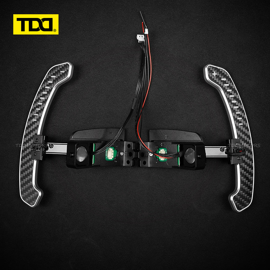 TDD Carbon Fiber LED Magnetic Paddle Shifters for Paddle Shifters For Porsche 992 GT3