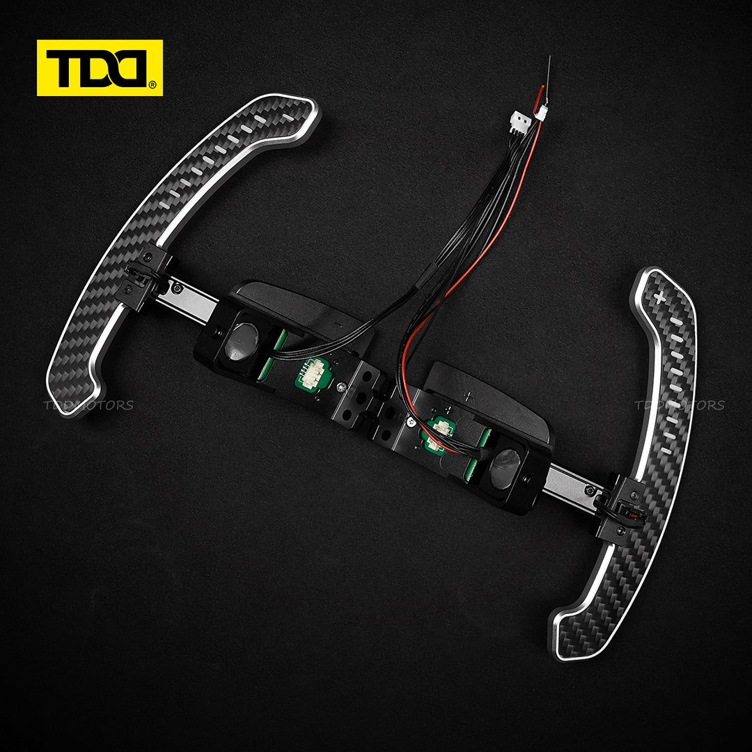 TDD Carbon Fiber LED Magnetic Paddle Shifters for Paddle Shifters For Porsche 992 GT3
