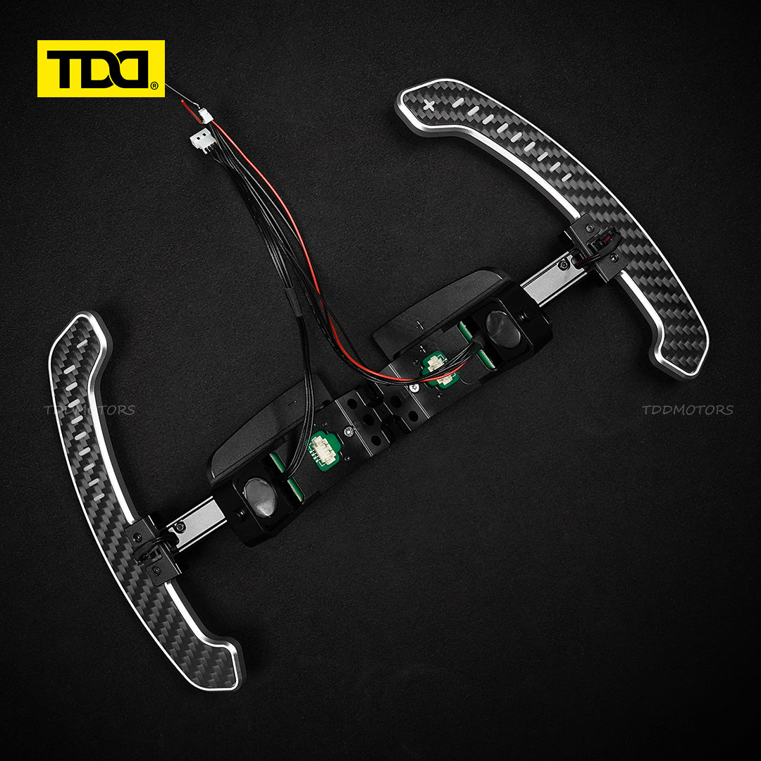TDD Carbon Fiber LED Magnetic Paddle Shifters for Paddle Shifters For Porsche 992 GT3