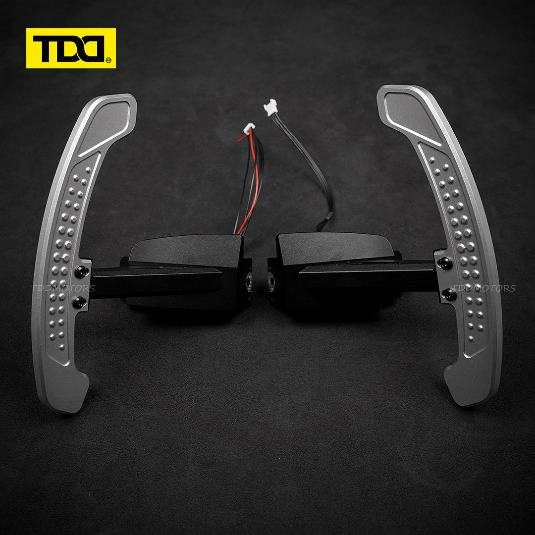 TDD Carbon Fiber LED Magnetic Paddle Shifters for Paddle Shifters For Porsche 992 GT3