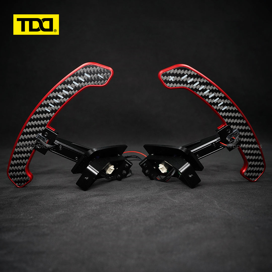 TDD Carbon Fiber LED Magnetic Paddle Shifters for Paddle Shifters For Porsche 992 GT3