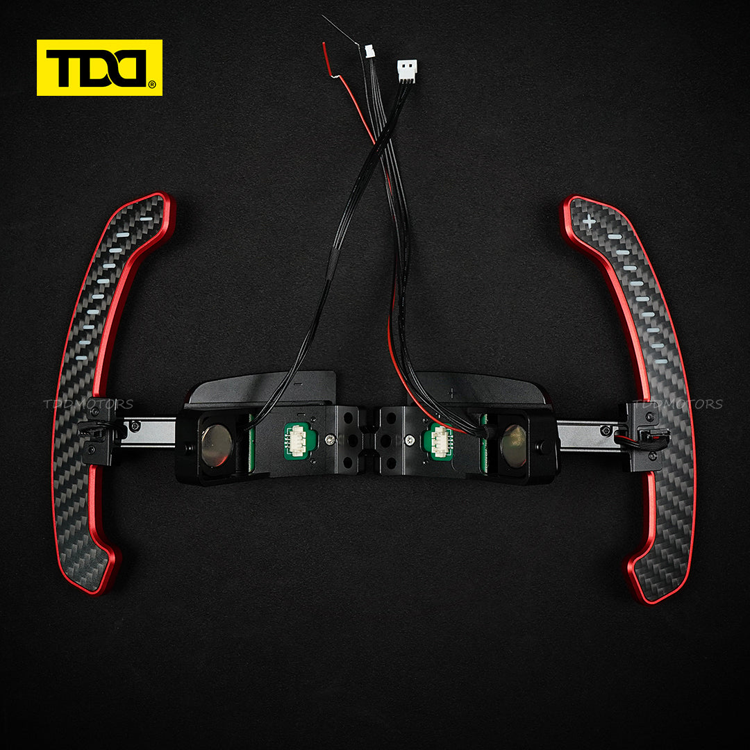 TDD Carbon Fiber LED Magnetic Paddle Shifters for Paddle Shifters For Porsche 992 GT3