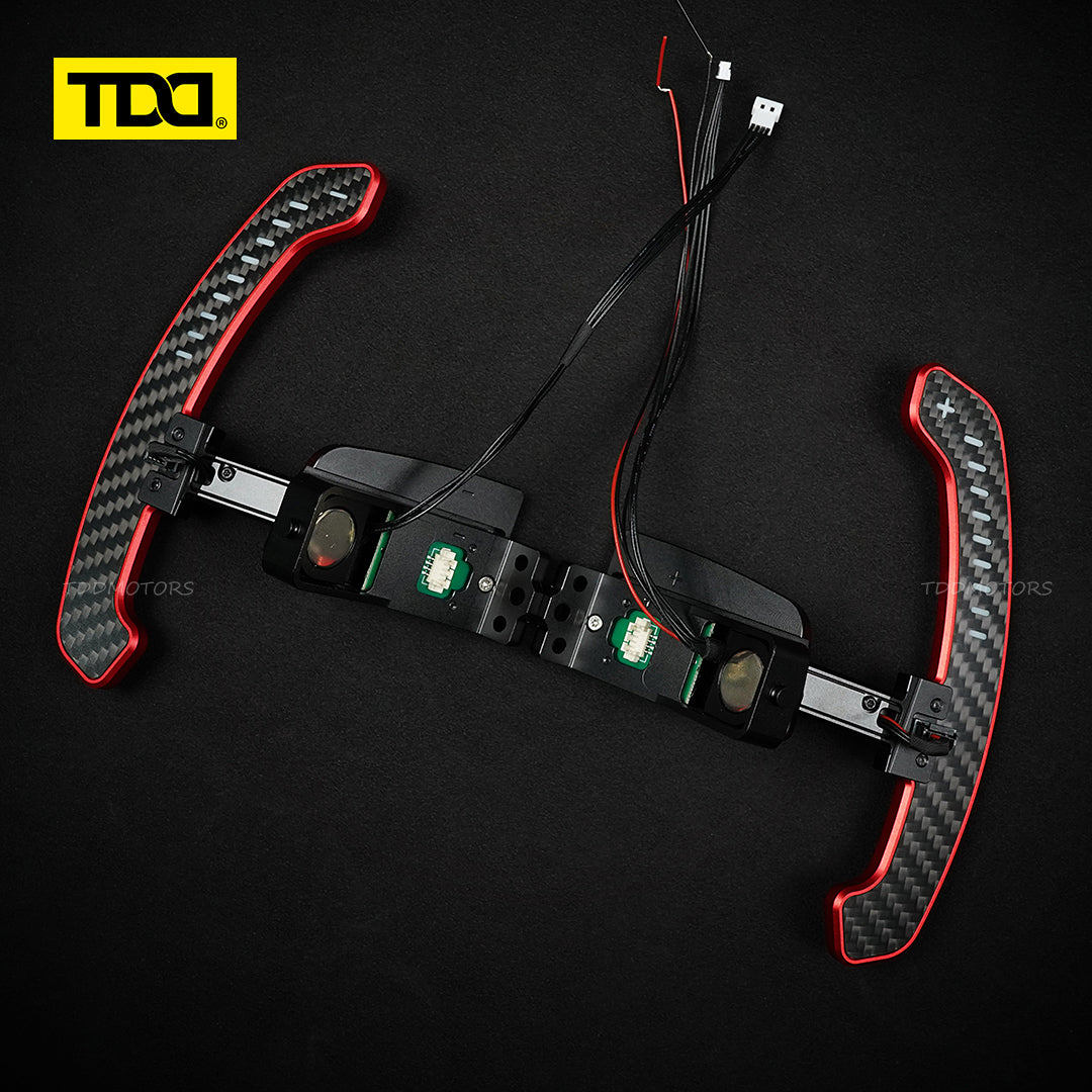 TDD Carbon Fiber LED Magnetic Paddle Shifters for Paddle Shifters For Porsche 992 GT3