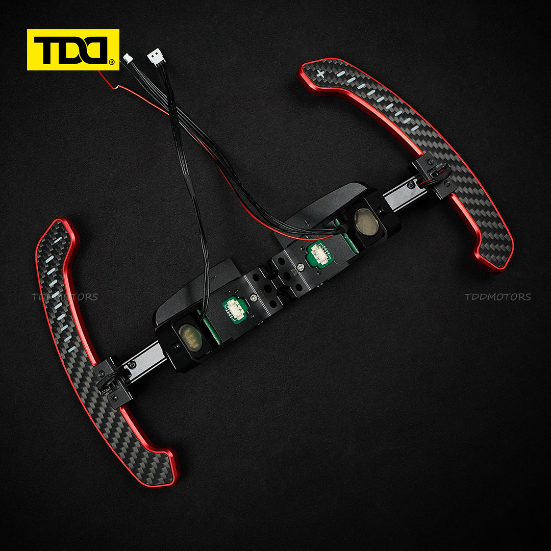 TDD Carbon Fiber LED Magnetic Paddle Shifters for Paddle Shifters For Porsche 992 GT3