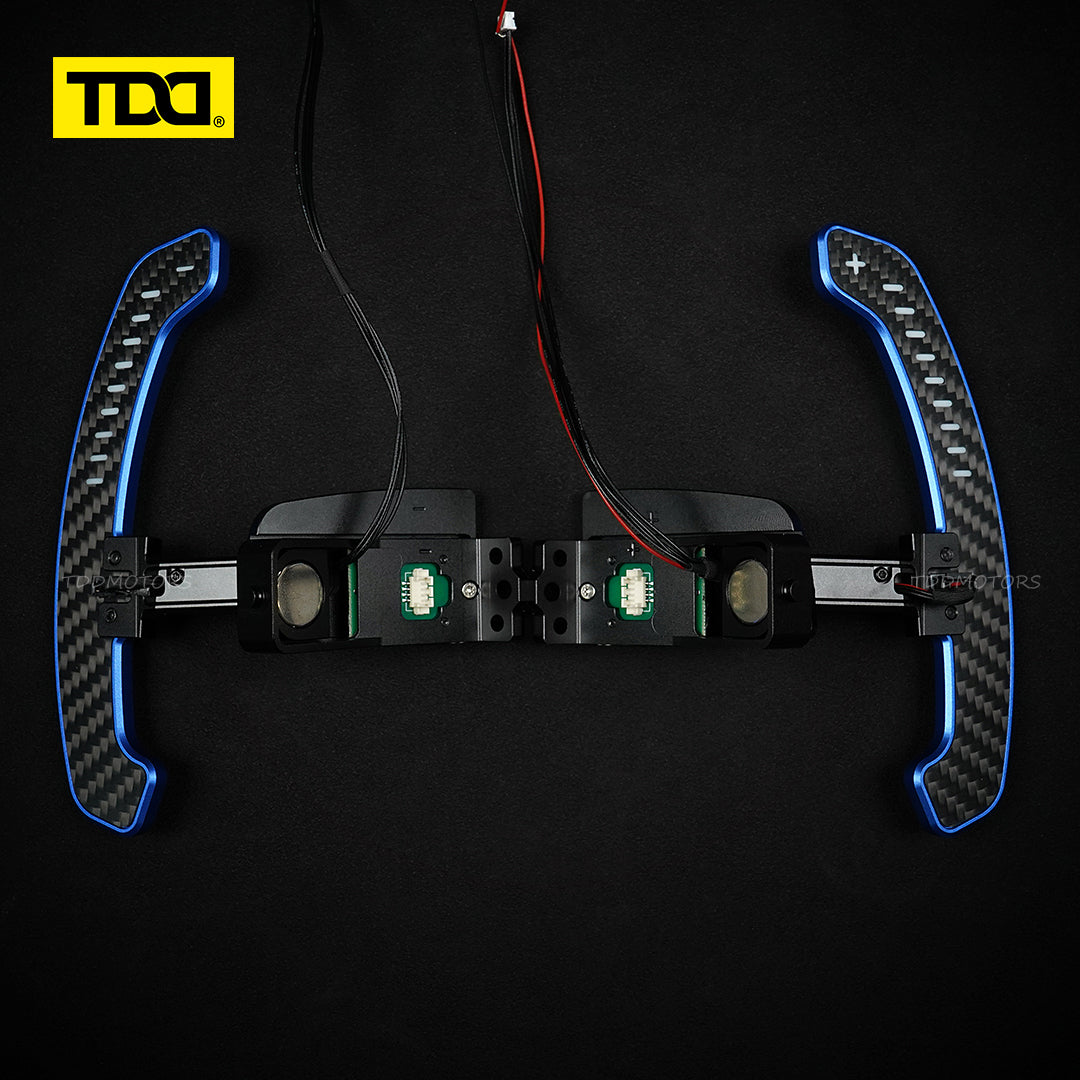TDD Carbon Fiber LED Magnetic Paddle Shifters for Paddle Shifters For Porsche 992 GT3
