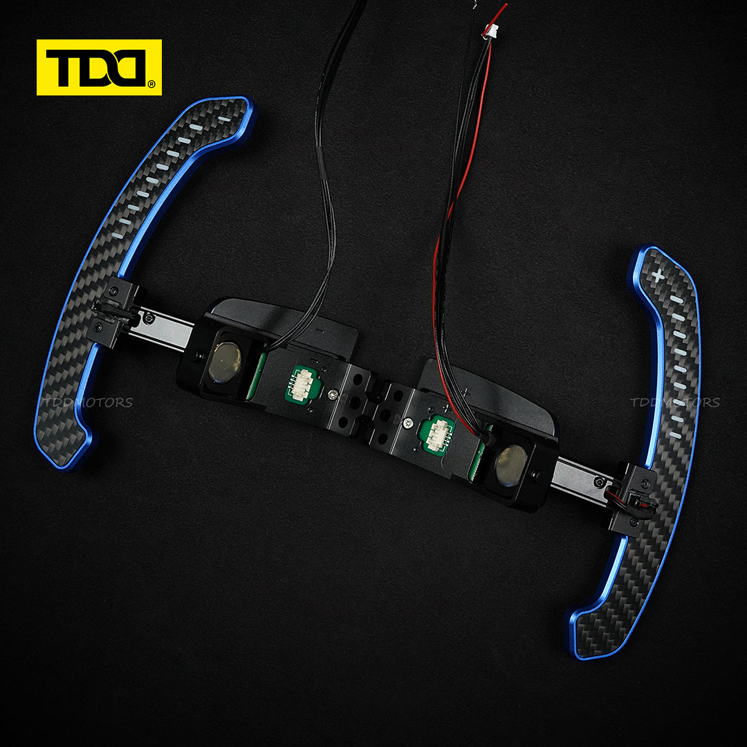 TDD Carbon Fiber LED Magnetic Paddle Shifters for Paddle Shifters For Porsche 992 GT3