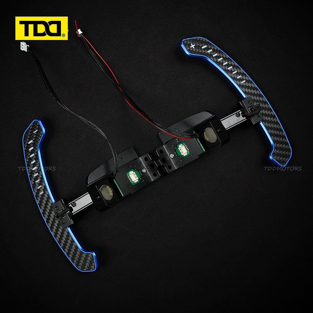 TDD Carbon Fiber LED Magnetic Paddle Shifters for Paddle Shifters For Porsche 992 GT3