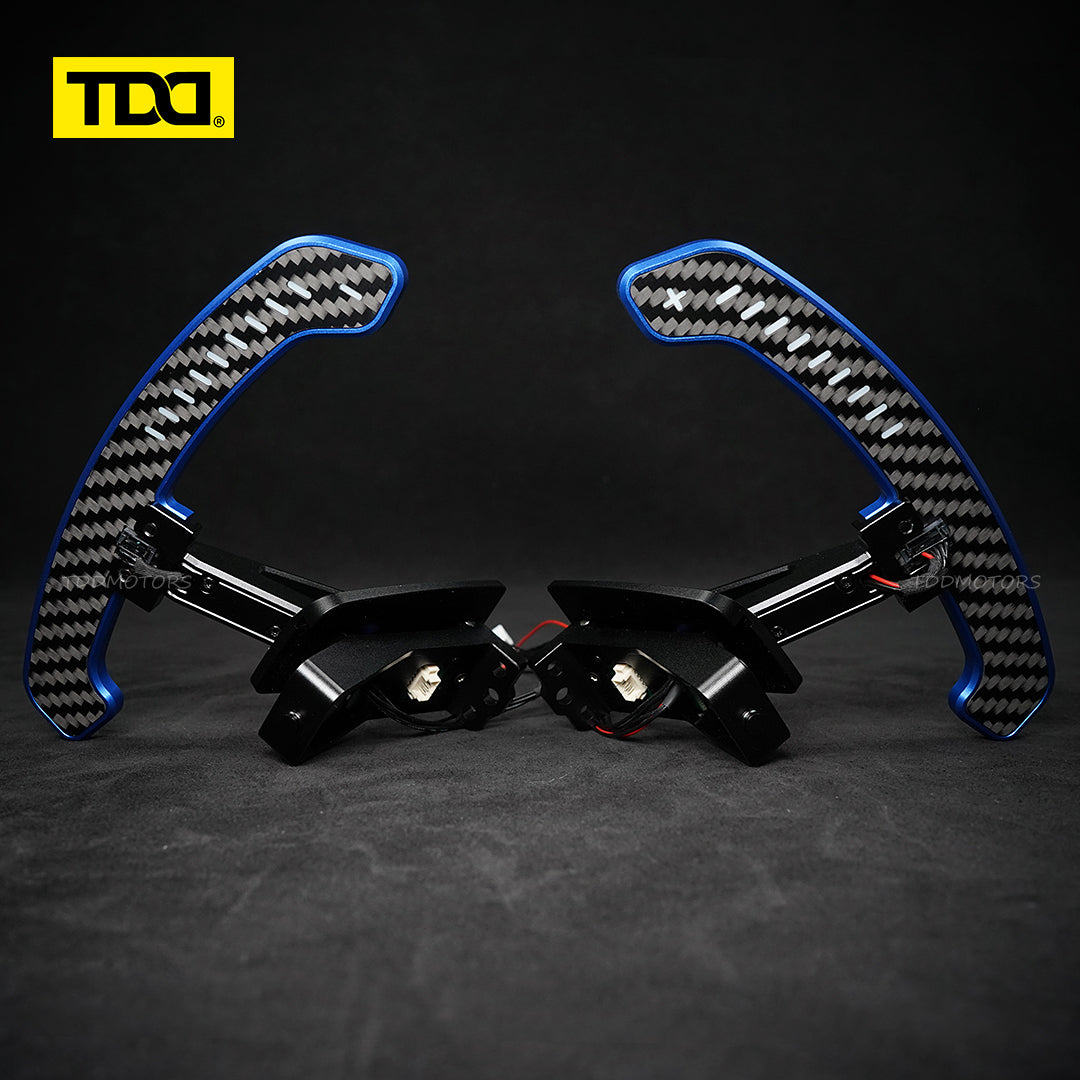 TDD Carbon Fiber LED Magnetic Paddle Shifters for Paddle Shifters For Porsche 992 GT3