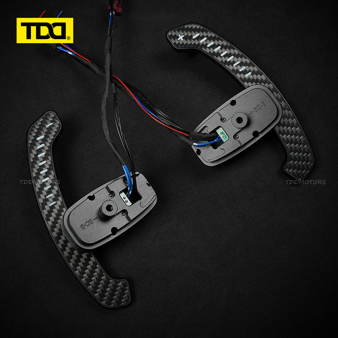 TDD Carbon Fiber LED Magnetic Paddle Shifters for Mercedes benz AMG