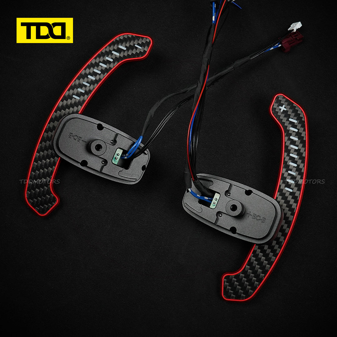 TDD Carbon Fiber LED Magnetic Paddle Shifters for Mercedes benz AMG