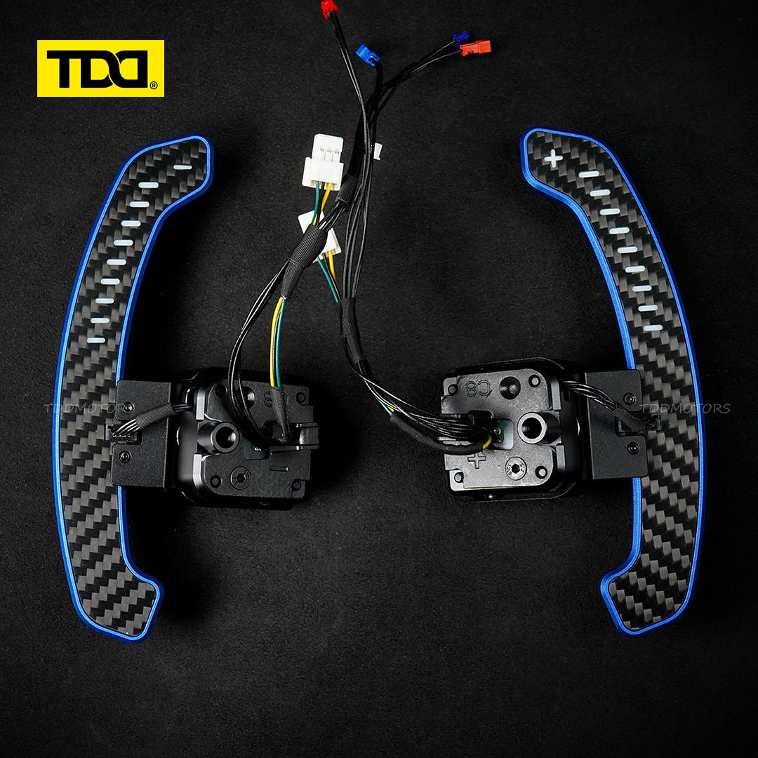 TDD Carbon Fiber LED Magnetic Paddle Shifters for Audi C8 A6 A7 S6 S7