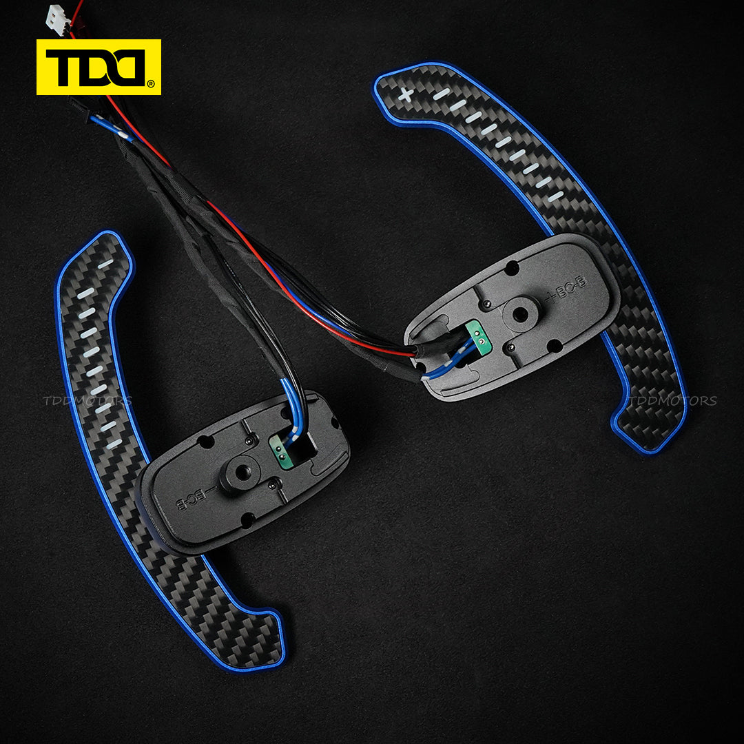 TDD Carbon Fiber LED Magnetic Paddle Shifters for Mercedes benz AMG